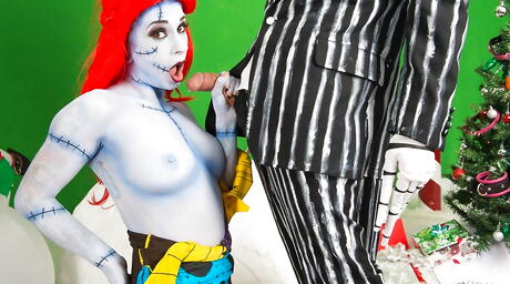 Attractive american red-haired milf Joanna Angel in cosplay outfit banged after good suck 